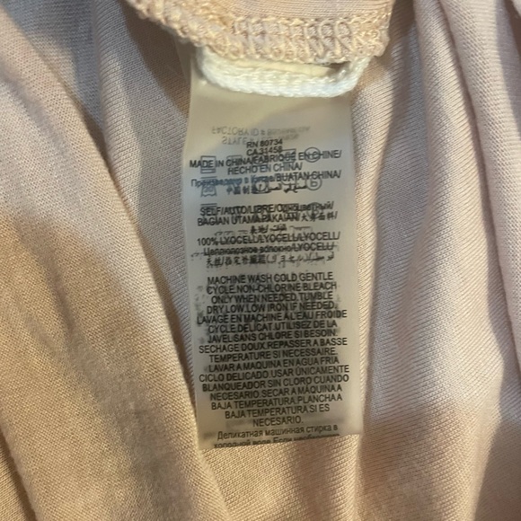 BCBG Max Azaria Light Pink, Blush, Cream Peep hole, Slits,Twist Top,Small - Picture 8 of 11